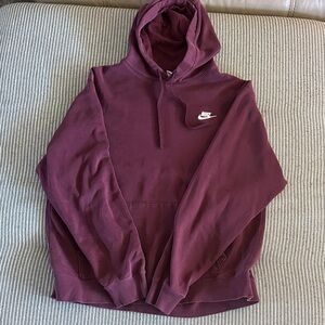 Nike hoodie burgundy xl